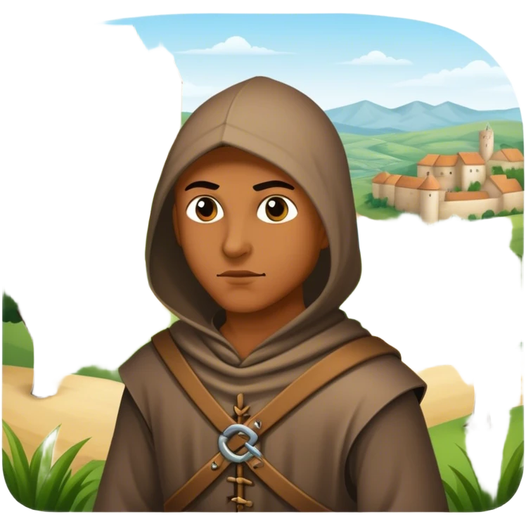 medieval thief in landscape emoji