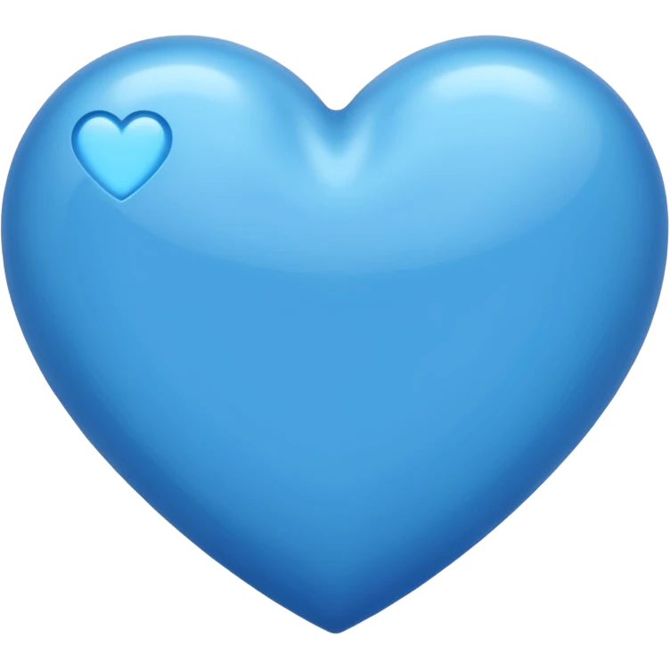 Голубое сердце emoji
