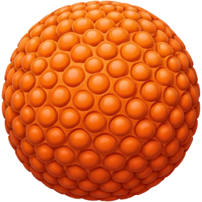 coral sphere, only sphere. emoji