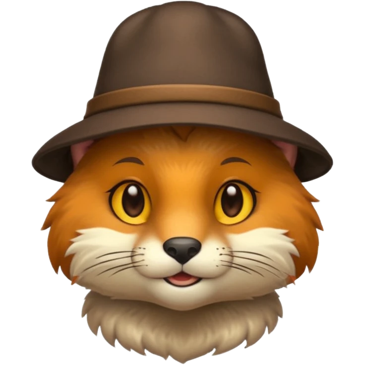 animal with hat emoji