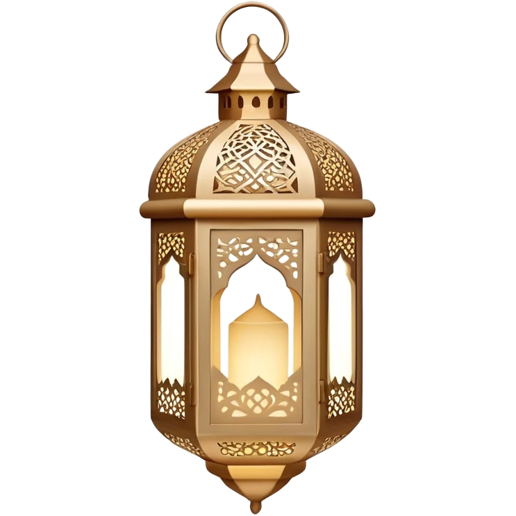 Beige ramadan islamic lights  emoji