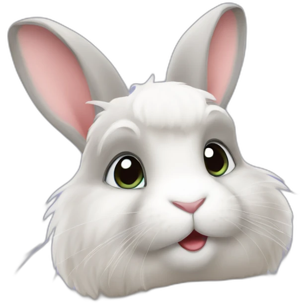 rabbit that is the breed himalayan emoji