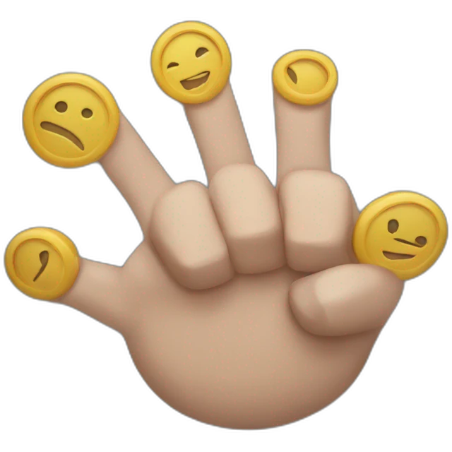 circle fingers punch game emoji