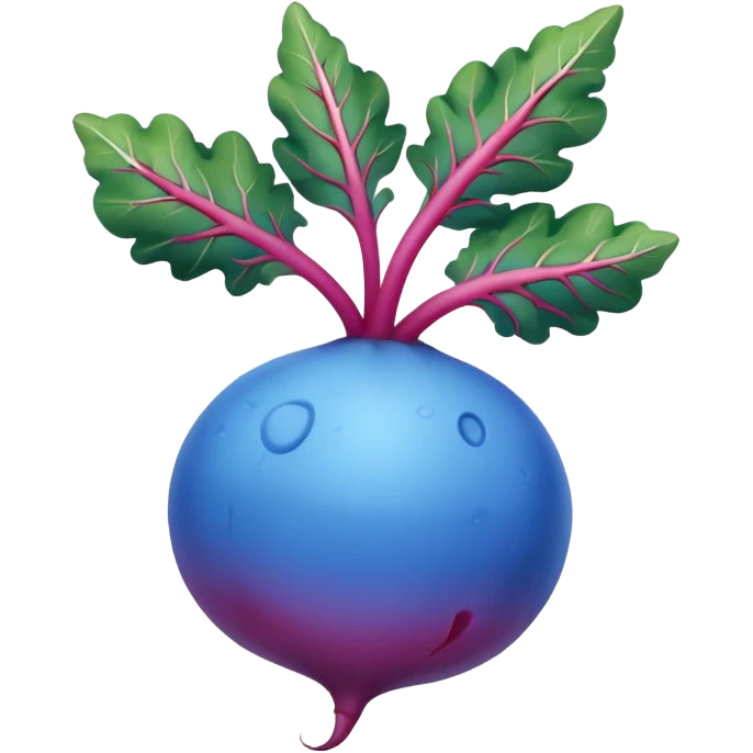 blue radish emoji