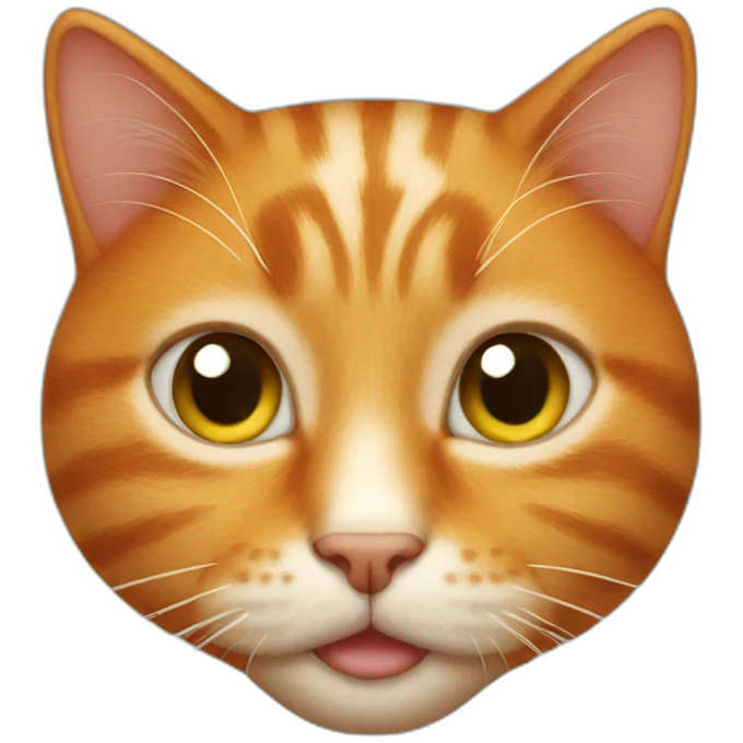 Ginger cat face emoji