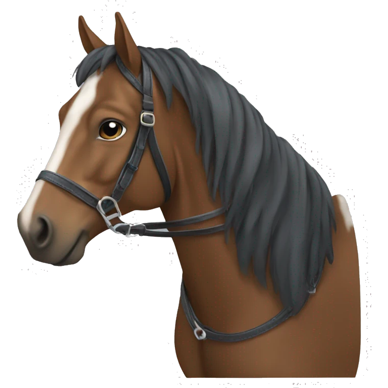 Overo horse in the saddle emoji