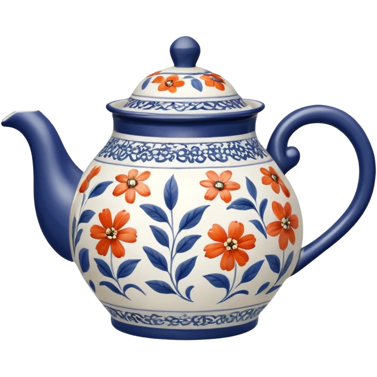 cylindrical teapot with design on it emoji