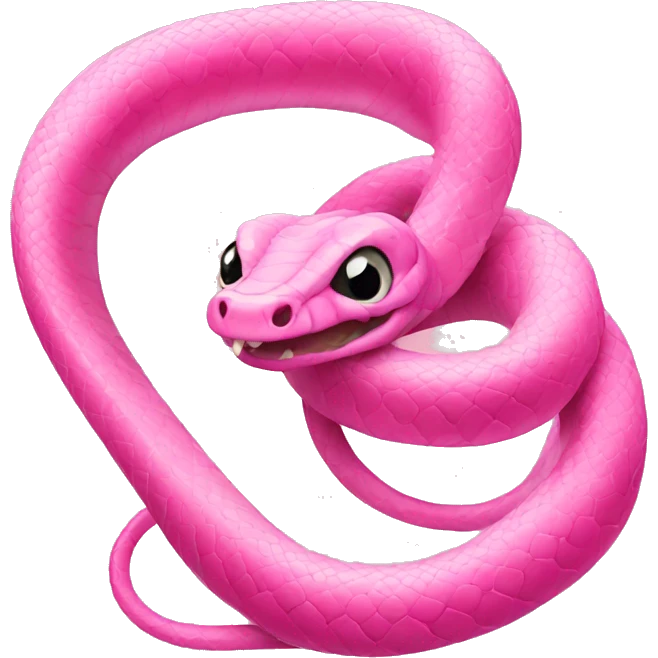 pink snake emoji