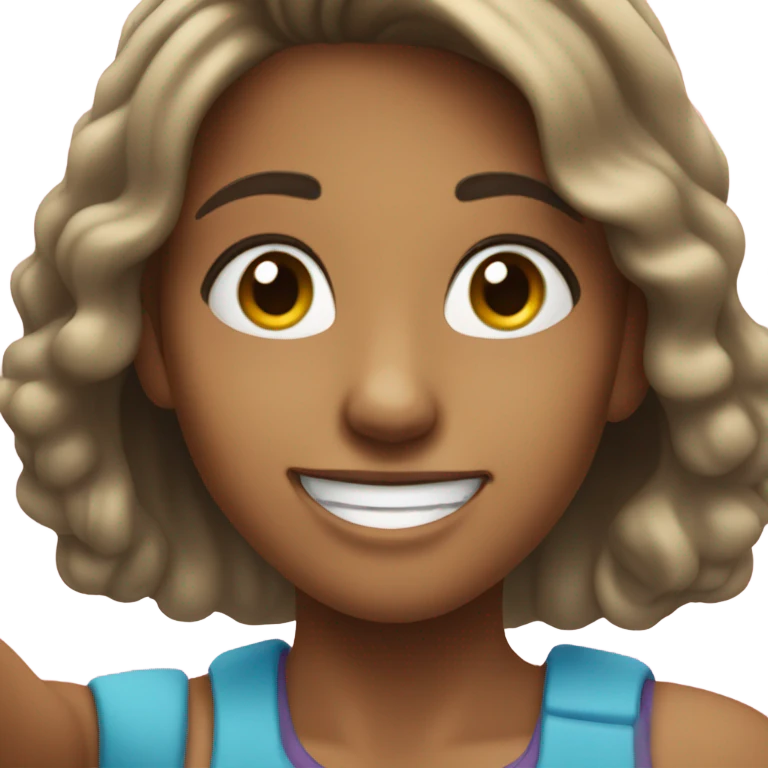 girl taking selfie emoji