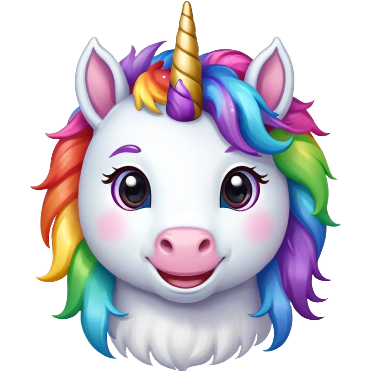 Unicorn smile  emoji