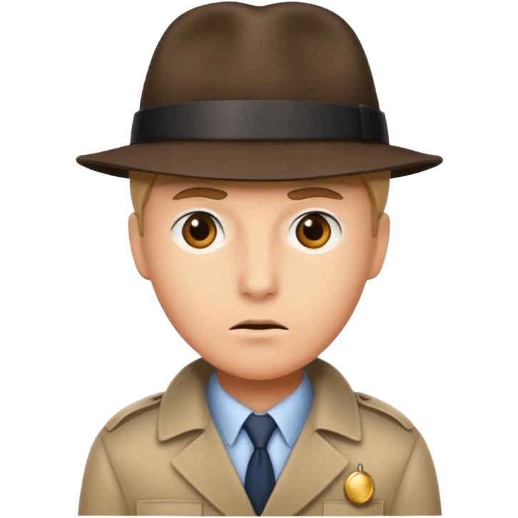 sus character wearing a detective hat emoji