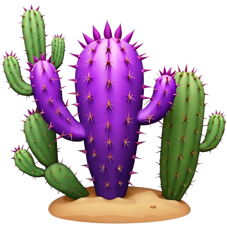 Cactus morado emoji