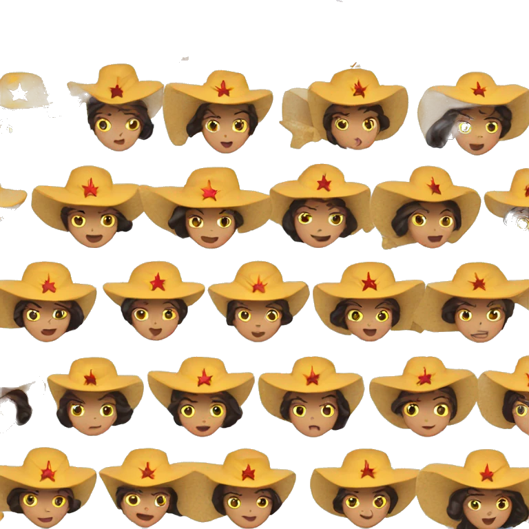 wonder woman in funny hat emoji