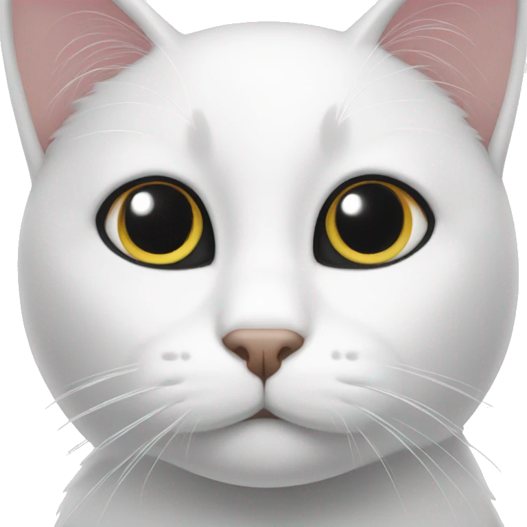 black and white cat emoji