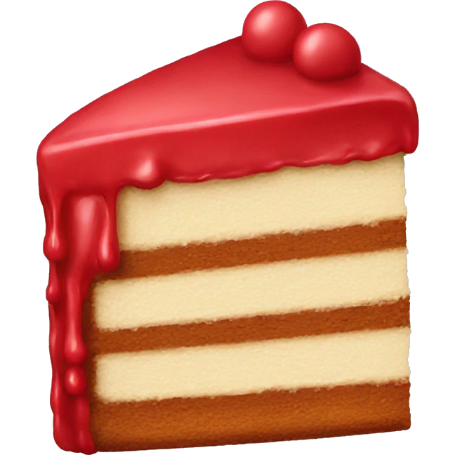 red cake emoji