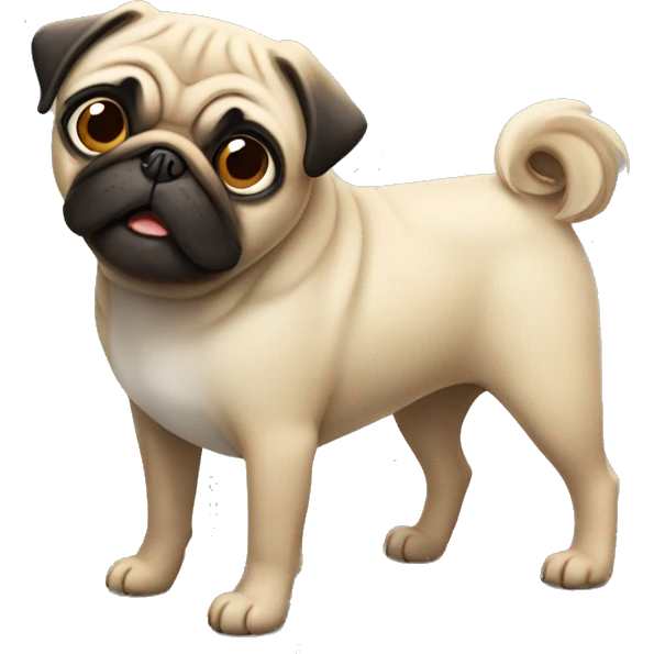 Pug dog  emoji