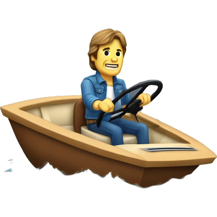 john fogerty driving a fan boat emoji