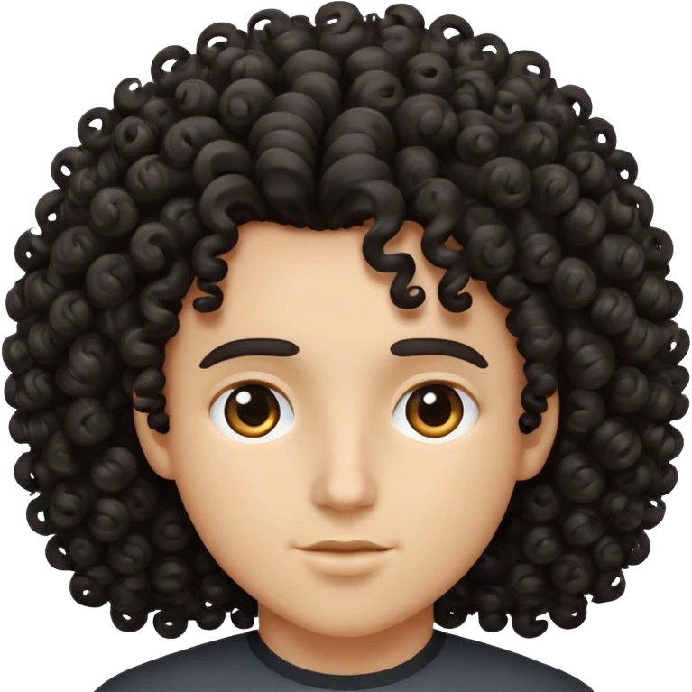 Curly hair emoji