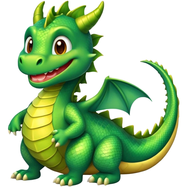 a happy dragon emoji