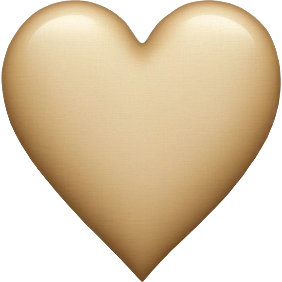 Beige Heart emoji