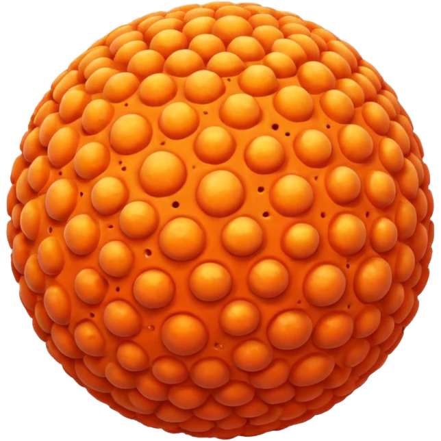 coral sphere. emoji