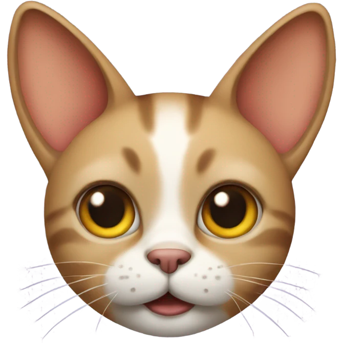 Cat with big ears emoji
