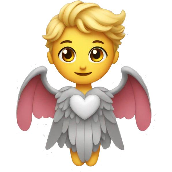 A little heart with wings emoji