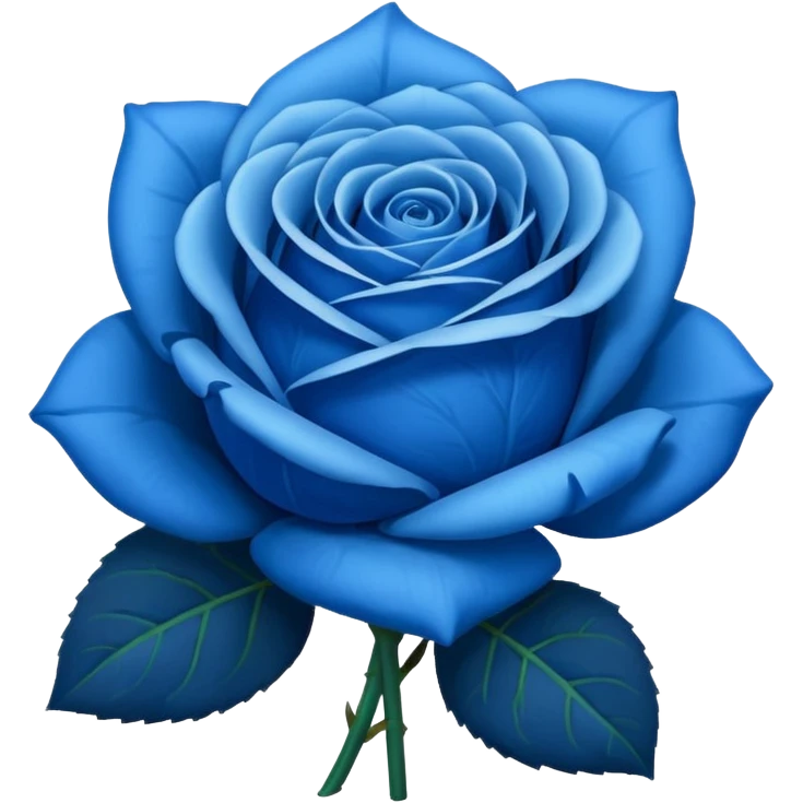 Blue rose emoji