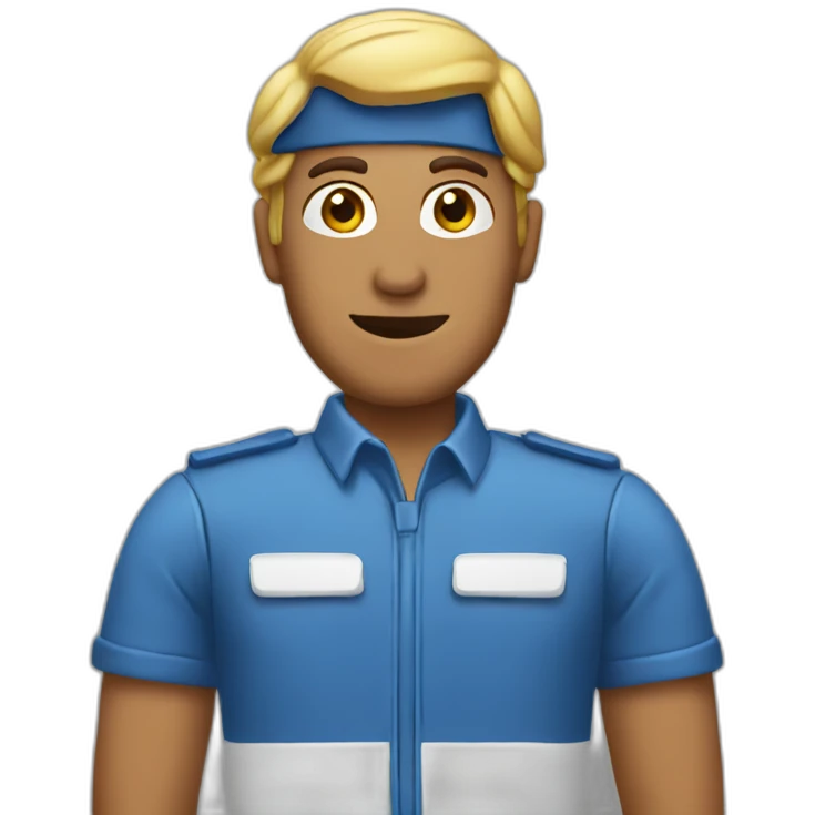 blue parking valet emoji