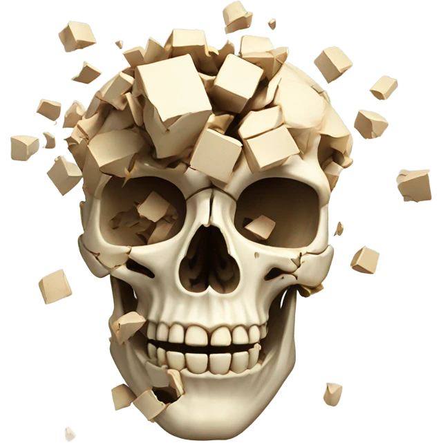 Skull explosion emoji