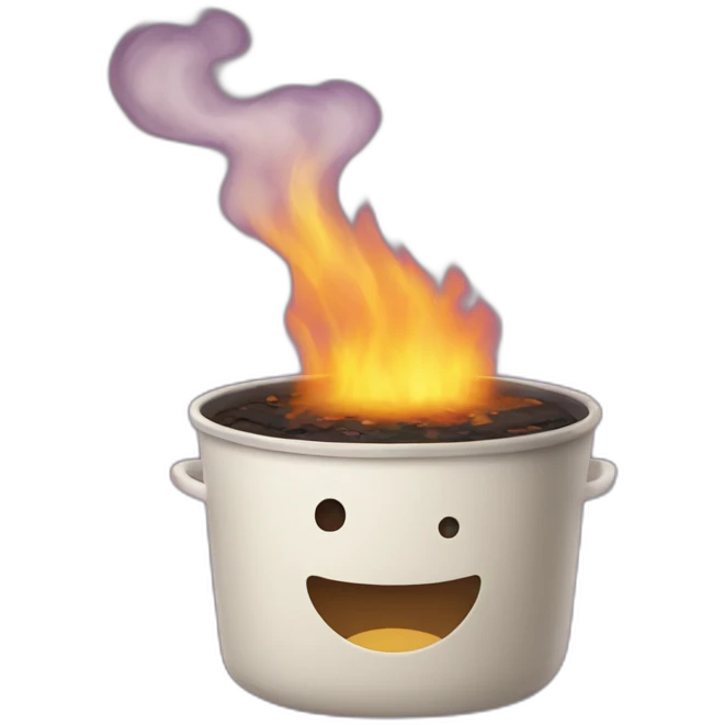 Burn Tofu in pot emoji