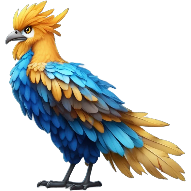 Fénix azul emoji