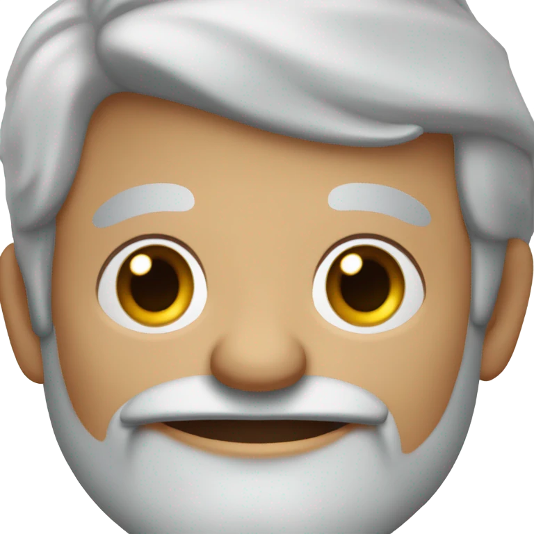 smiling old man portrait emoji