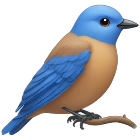 blue bird emoji