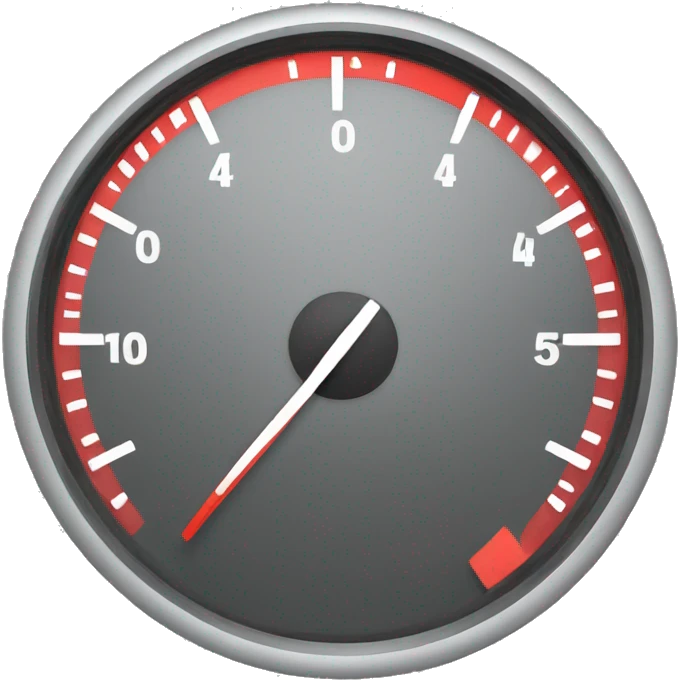 Speed dashboard red emoji