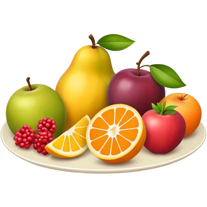 Fruit plate emoji