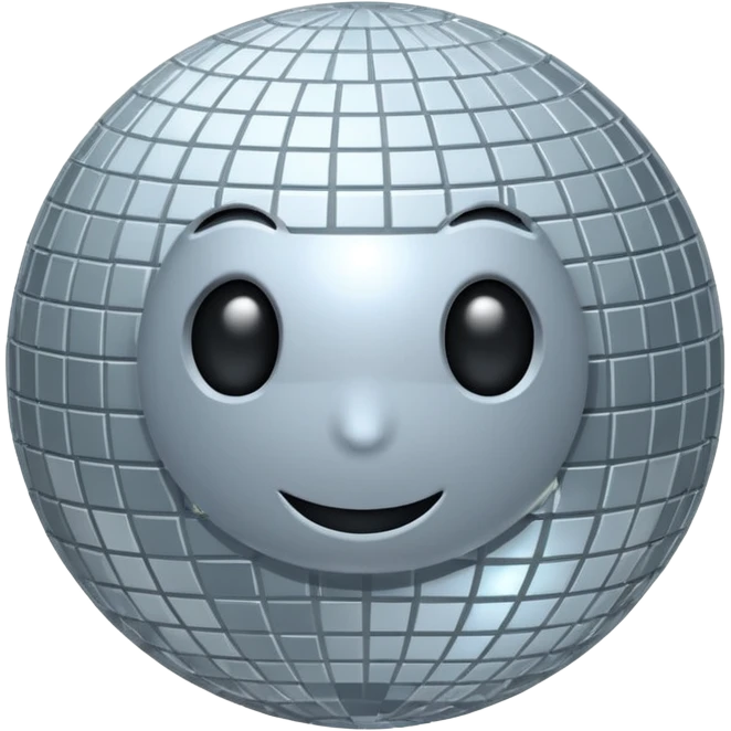 disco ball moon emoji
