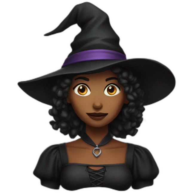 Witch black emoji