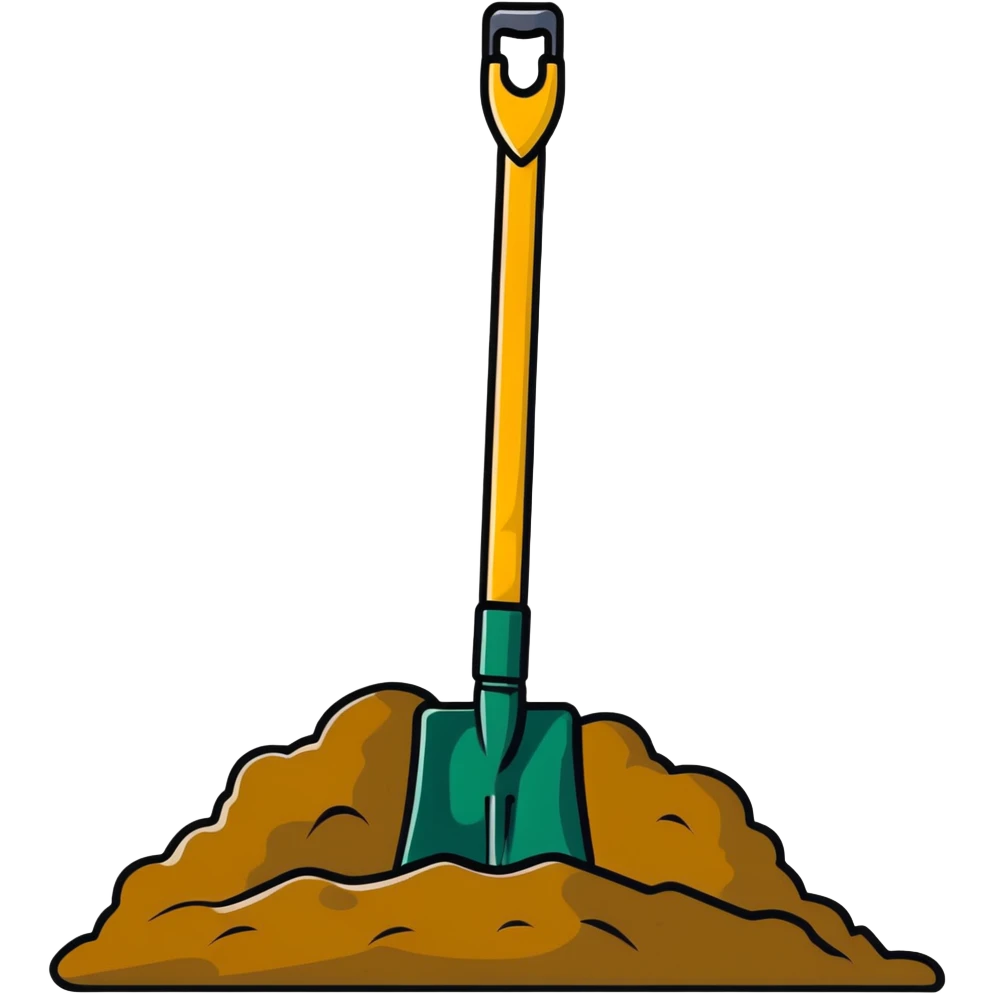 shovel digging emoji