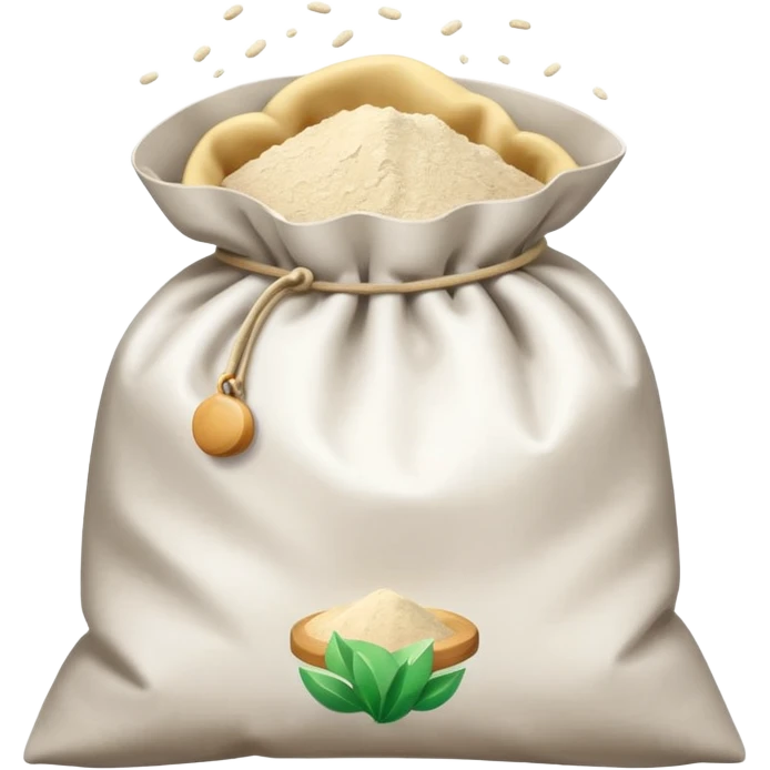 open bag of flour emoji