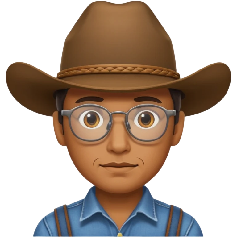 cowboy with glasses  emoji
