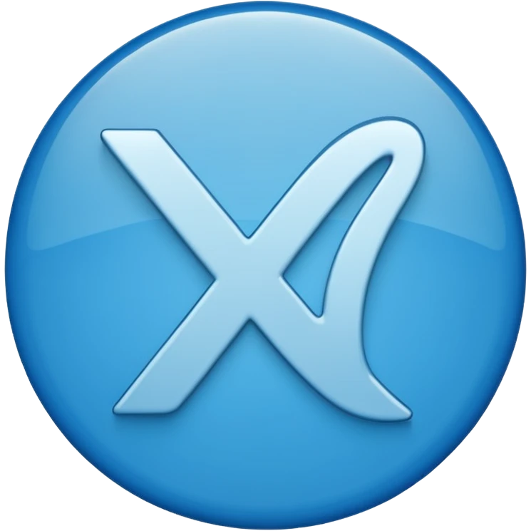 Tiktok mavi tiki emoji