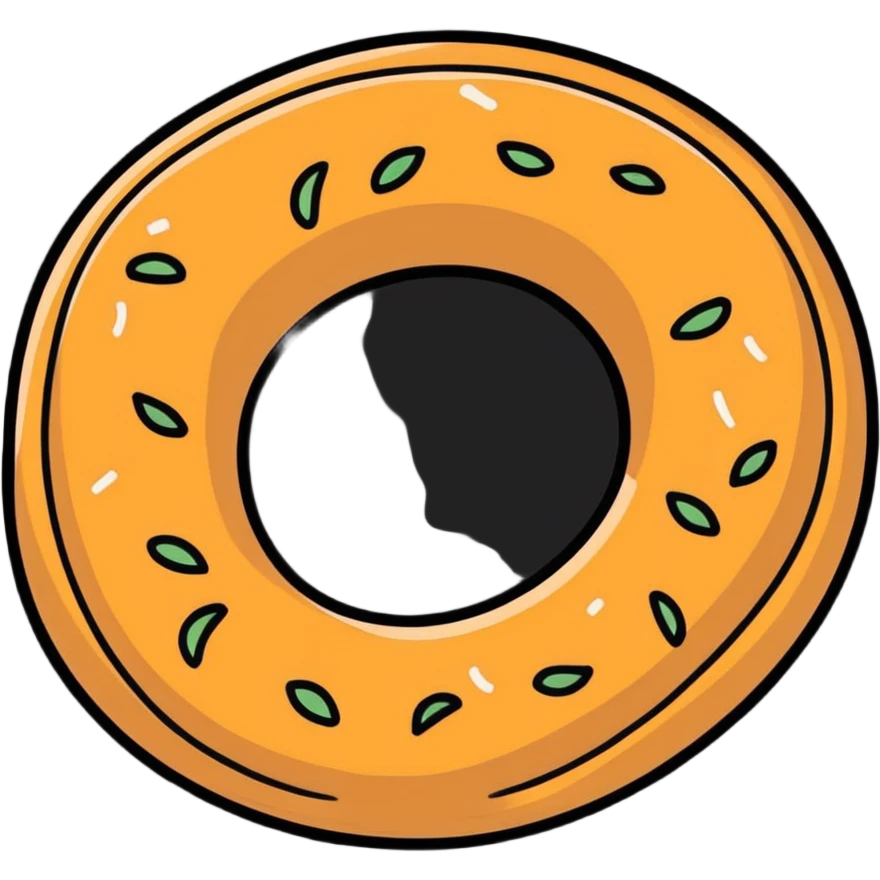 simit, Turkish sesame bagel emoji