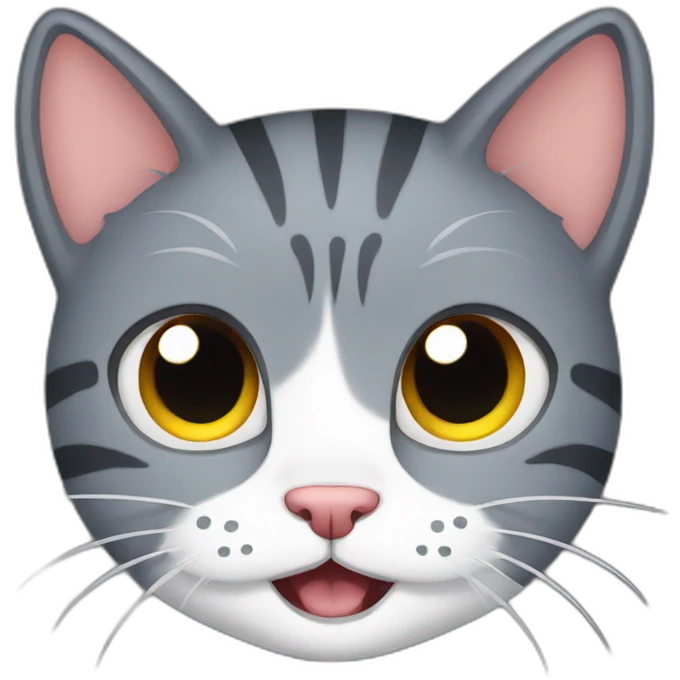Scared cat emoji