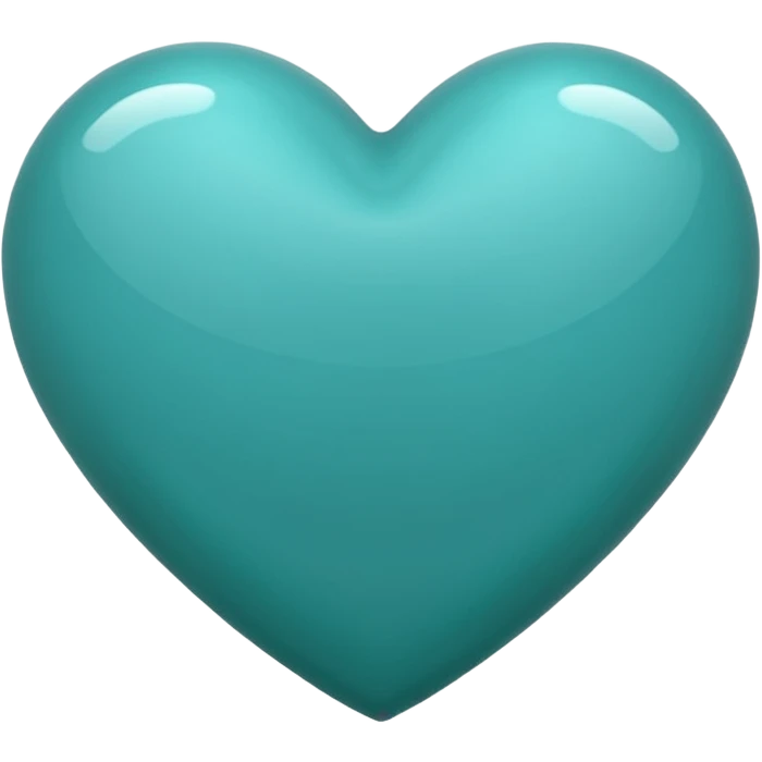 Teal heart emoji