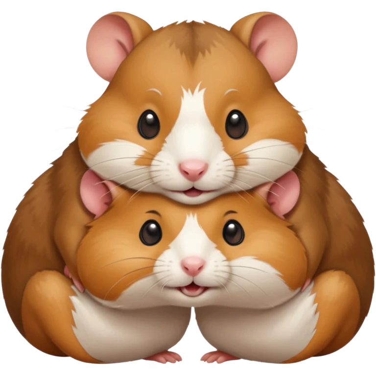 Hamster bite another hamster  emoji