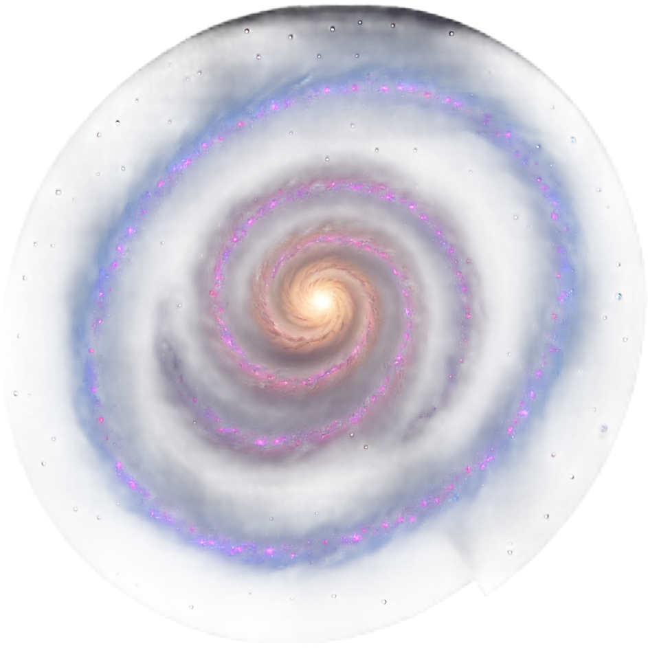 detailed 3D spiral galaxy emoji