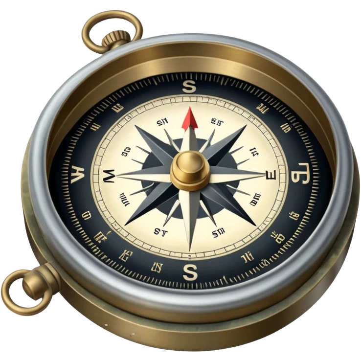 military compass navigation tool emoji