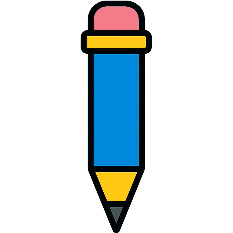 color outline icon of a mechanical pencil emoji