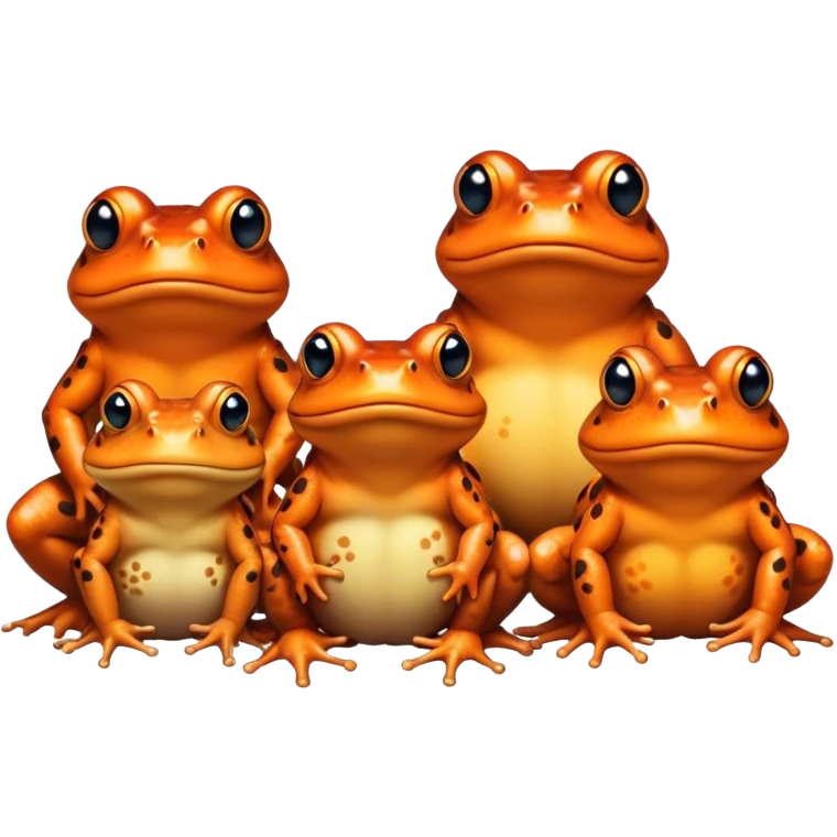 toads Amphibian   Fire Bellied Toad Family – Bombinatoridae - Frog  emoji